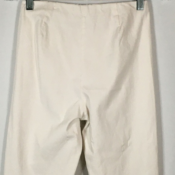 Tyler Boe Pants Womens Sz 6 White Ivory Cotton Stretch Pull On Skinny Ankle - Picture 4 of 9
